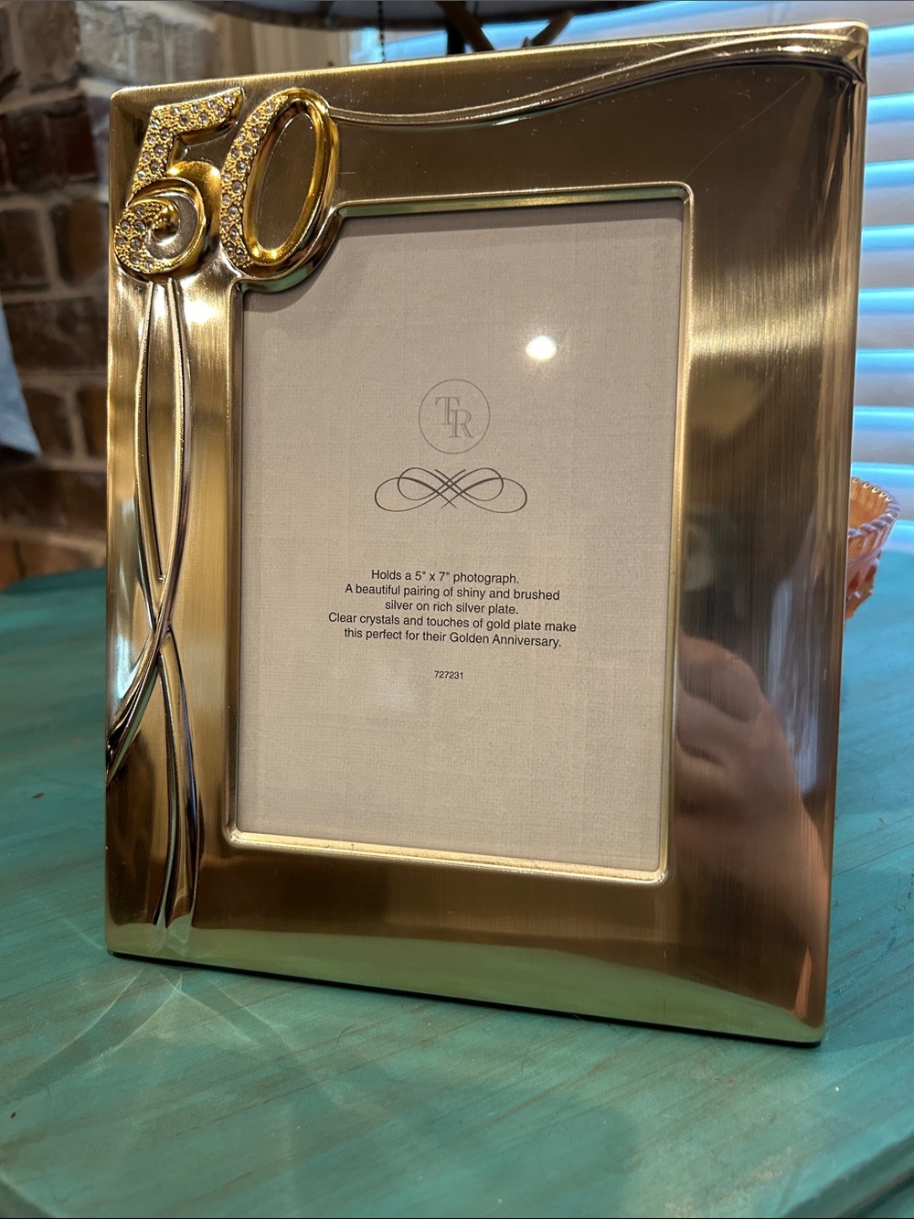 Things Remembered Gold 50th Anniversary Photo Frame